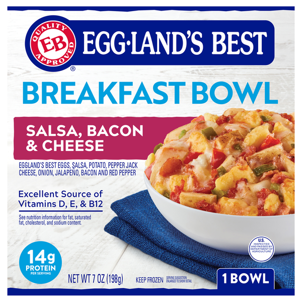 Prepared Meals Eggland's Best Breakfast Bowl, Salsa Bacon & Cheese hero