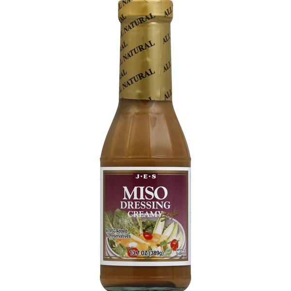 Salad Dressing & Toppings JES Dressing, Miso, Creamy hero