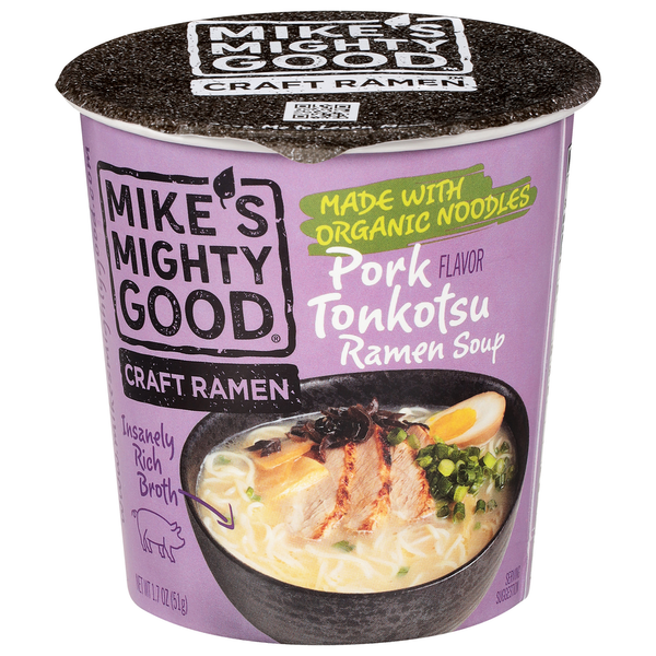 Dry Pasta Mike's Mighty Good Ramen Soup, Pork Tonkotsu Flavor hero