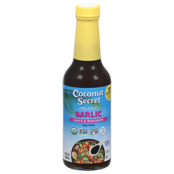 Asian Foods Coconut Secret Sauce & Marinade, Organic, Soy Free, Garlic hero