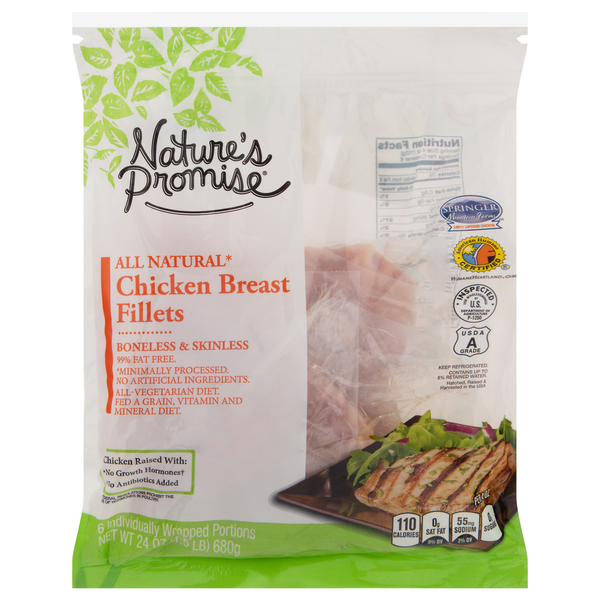 Nature's Promise Chicken Breast Fillets - 6 ct All Natural hero