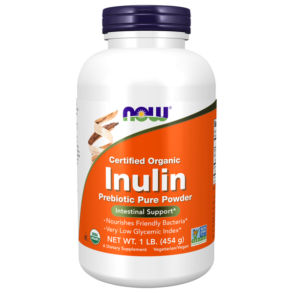 Dietary Supplements NOW Inulin Prebiotic Pure Powder, Organic hero