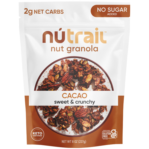 Granola NuTrail Cacao, No Sugar Added, Nut Granola hero