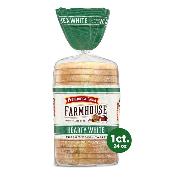 Packaged Bread Pepperidge Farm Hearty White Bread hero