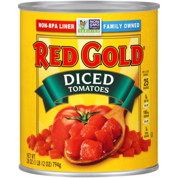 Canned & Jarred Vegetables Red Gold Diced Tomatoes hero