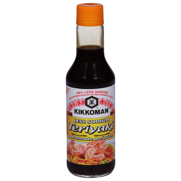 Asian Foods Kikkoman Less Sodium Teriyaki Marinade & Sauce hero