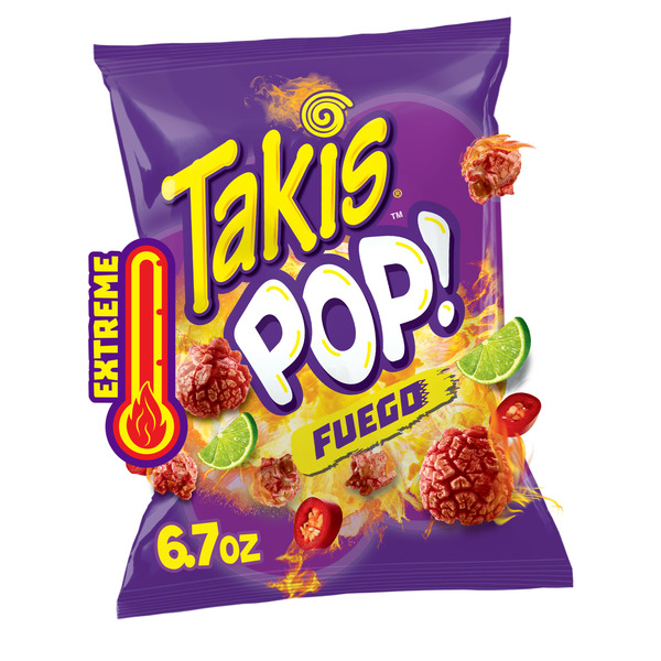 Popcorn & Jerky Takis Pop! Fuego Popcorn Bag hero