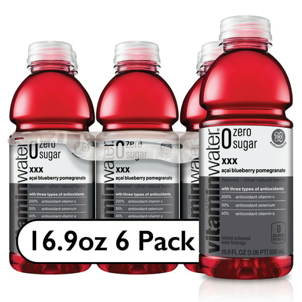 Water, Seltzer & Sparkling Water vitaminwater Nutrient Enhanced Water Beverage, Zero Sugar, Acai-Blueberry-Pomegranate hero