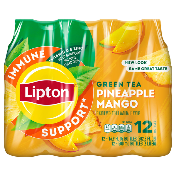 Tea Lipton Green Tea, Pineapple Mango hero