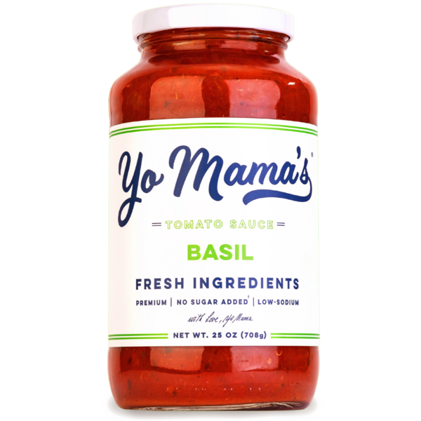 Pasta Sauce Yo Mama's Foods Tomato Basil hero