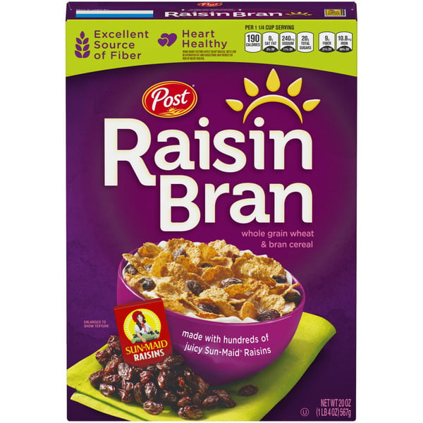 Cereal Post Raisin Bran Breakfast Cereal hero