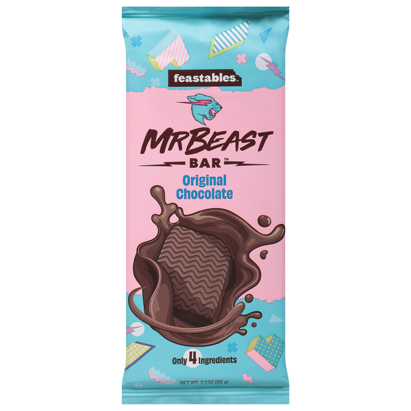 Candy & Chocolate Feastables Mr Beast Bar, Original Chocolate hero