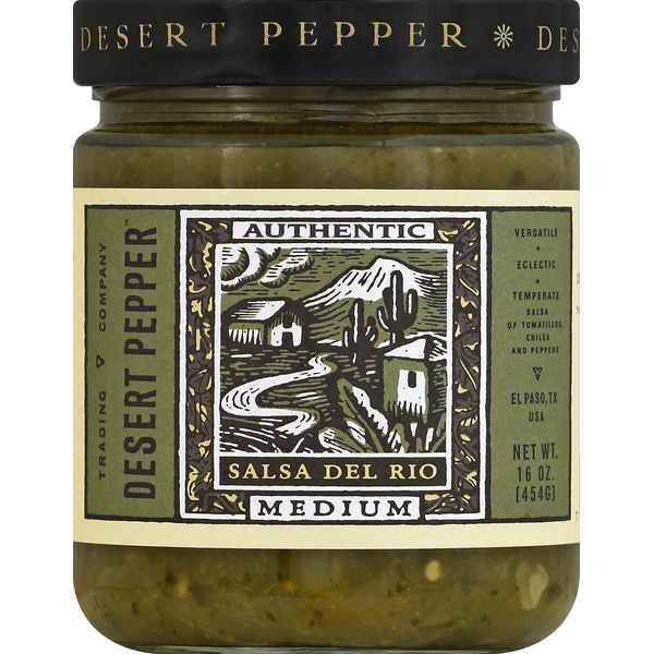 Preserved Dips & Spreads Desert Pepper Trading Co. Salsa, Del Rio, Medium hero