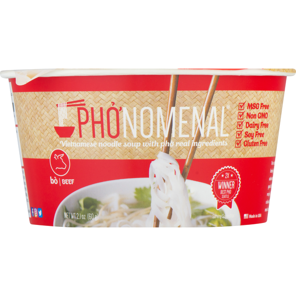 Prepared Soups & Salads Pho’nomenal Bowls Noodle Soup, Beef hero