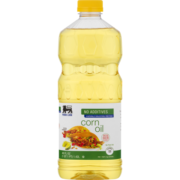 Oils & Vinegars Food Lion Corn Oil, No Additives, Bottle hero