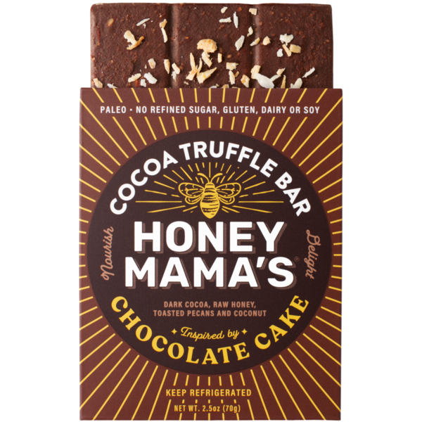 Energy & Granola Bars Honey Mama's Cocoa Truffle Bar, Chocolate Cake hero