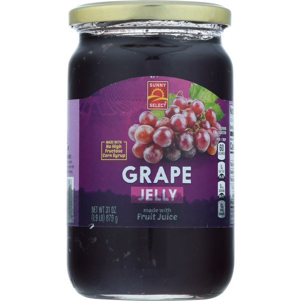 Canned Fruit & Applesauce Sunny Select Jelly, Grape hero