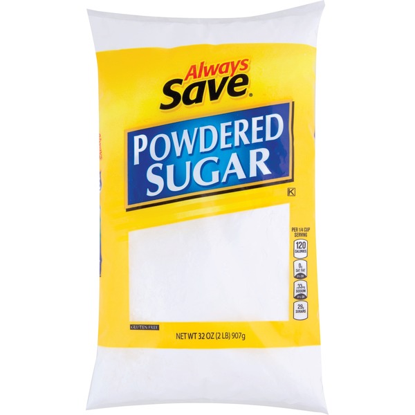 Baking Ingredients Always Save Powdered Sugar hero