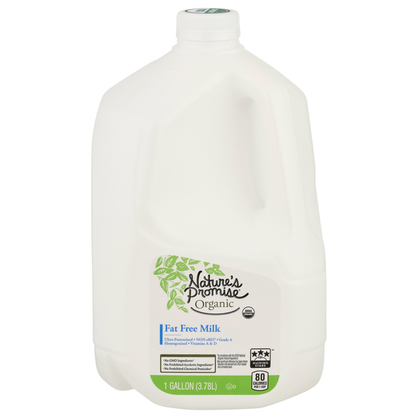 Milk, Soy & Lactose Free Nature's Promise Organic Milk, Fat Free hero