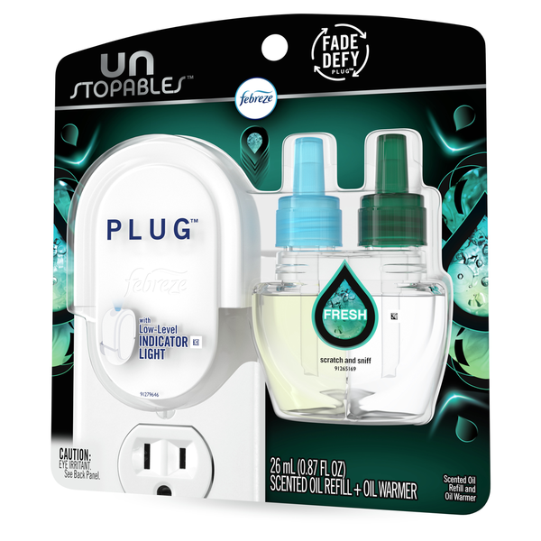 Air Fresheners & Candles Febreze Plug Scented Oil Refill and Warmer, Fresh scent hero