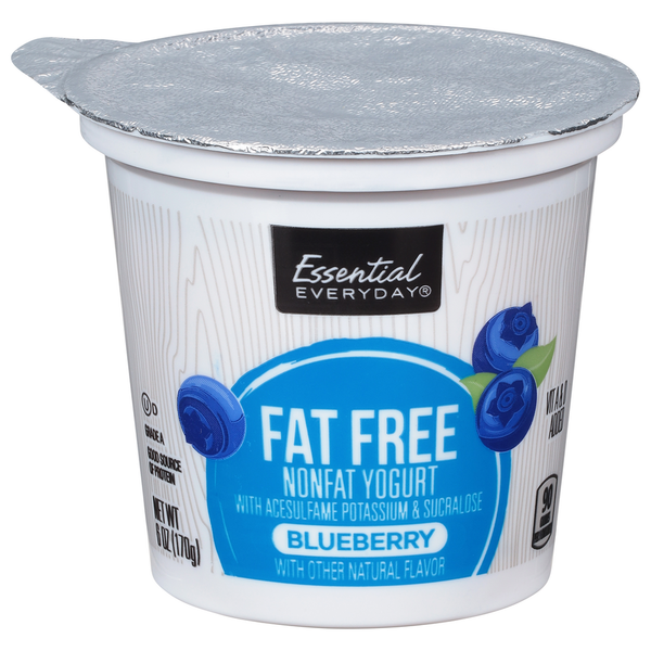 Yogurt Essential Everyday Yogurt, Nonfat, Fat Free, Blueberry hero