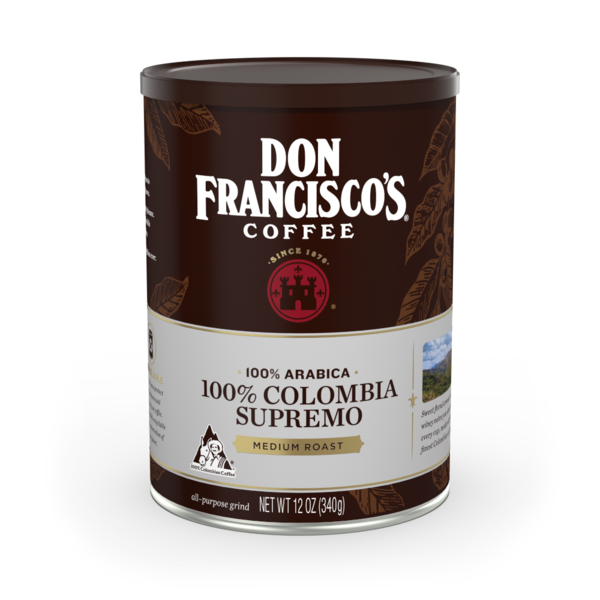 Coffee Don Francisco's Coffee 100% Colombia Supremo Medium Roast Ground Coffee hero