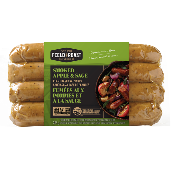 Hot Dogs, Bacon & Sausage Field Roast Smoked Apple & Sage Plant-Based Sausages hero