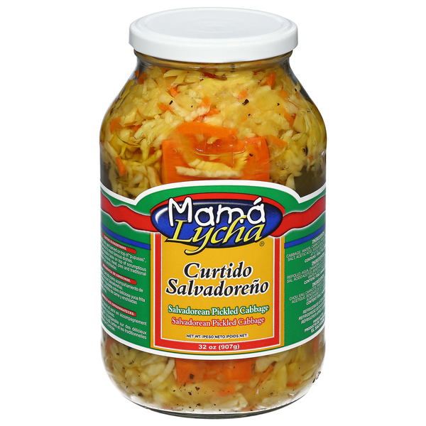 Latino Foods Mamá Lycha Pickled Cabbage, Salvadorean hero