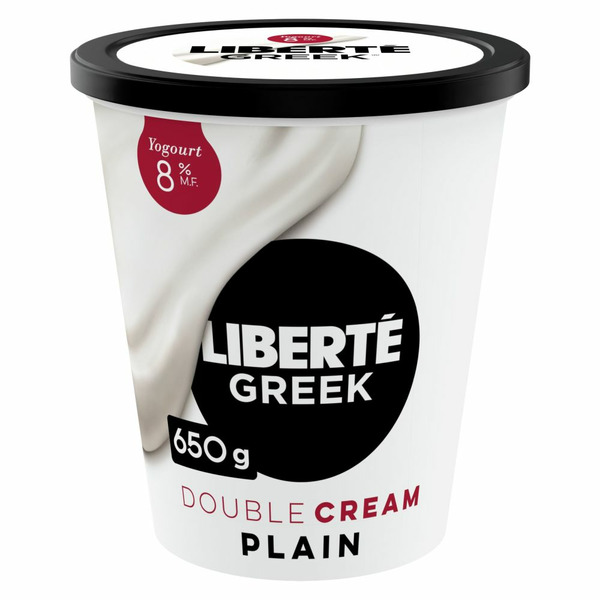 Yogurt Liberté Greek 8% Extra Creamy Yogurt, Plain, High Protein hero