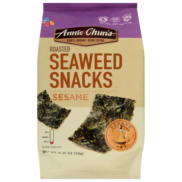 Asian Foods Annie Chun's Roasted Sesame Seaweed Snacks hero