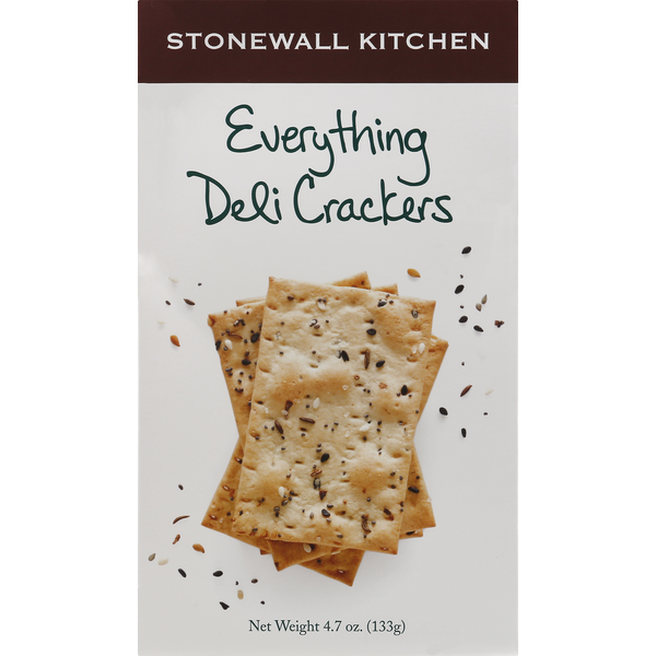 Crackers Stonewall Kitchen Deli Crackers, Everything hero