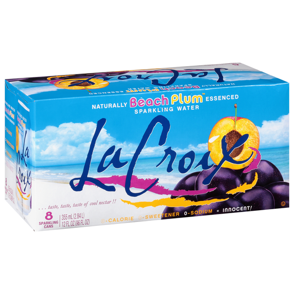 Water, Seltzer & Sparkling Water LaCroix Sparkling Water, Beach Plum hero