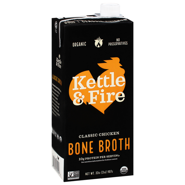 Soup, Broth & Bouillon Kettle & Fire Bone Broth, Classic Chicken hero