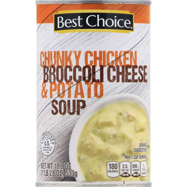 Soup, Broth & Bouillon Best Choice Soup, Chunky Chicken Broccoli Cheese & Potato hero