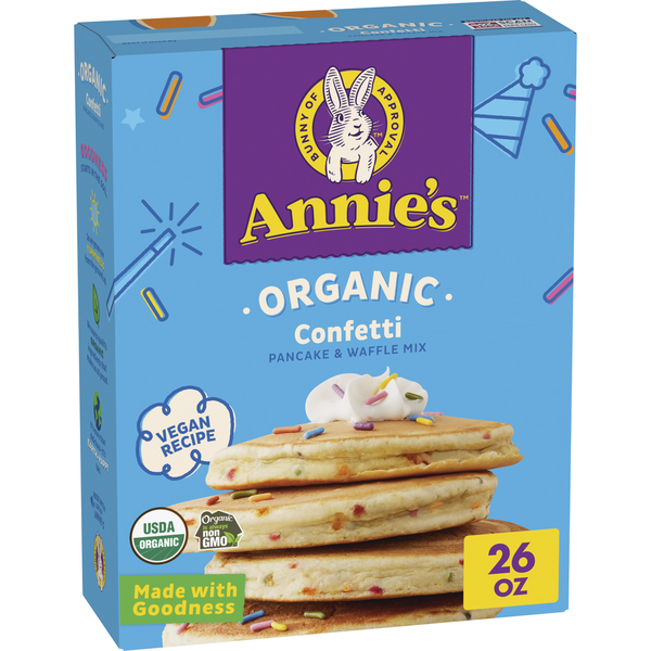 Hot Cereal & Pancake Mixes Annie's Birthday Confetti Pancake and Waffle Mix hero