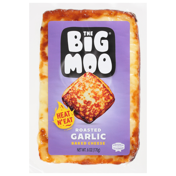 The Big Moo Baked Cheese, Roasted Garlic hero