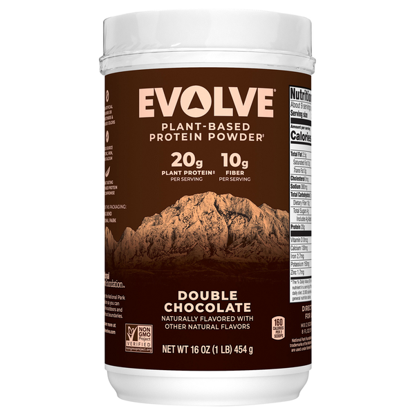 Candy & Chocolate EVOLVE Protein Powder, Plant-Based, Double Chocolate hero