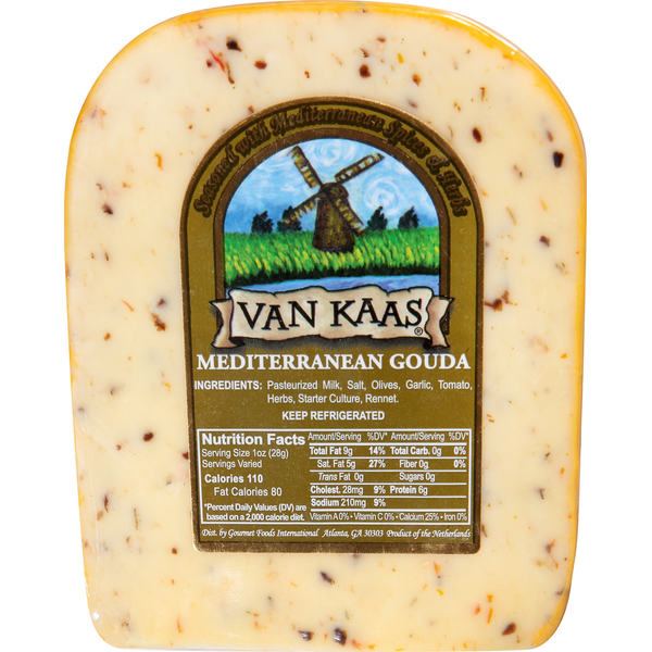 Specialty Cheeses Van Kaas Cheese, Mediterranean Gouda hero