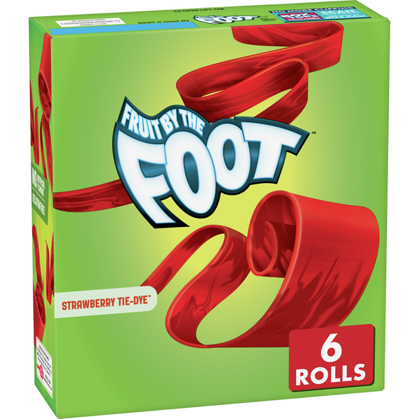 Fruit & Vegetable Snacks Fruit by the Foot Fruit Snacks, Strawberry, 6 Count hero