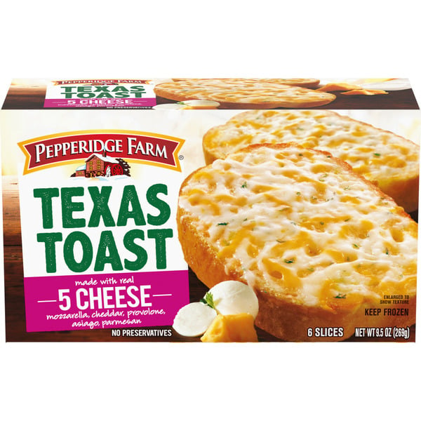 Frozen Breads & Doughs Pepperidge Farm Texas Toast Frozen 5 Cheese Bread hero