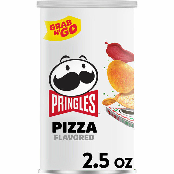 Chips & Pretzels Pringles Potato Crisps Chips, Lunch Snacks, Pizza hero