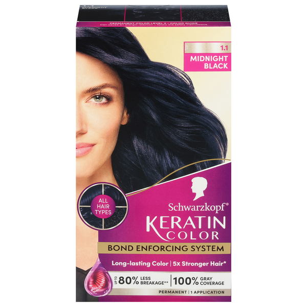 Hair Care Schwarzkopf Midnight Black Permanent Hair Dye Kit hero