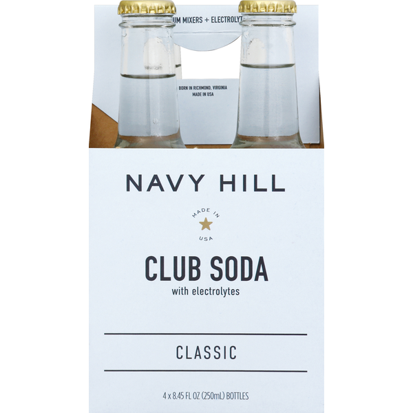 Water, Mixers & Sparkling Water Navy Hill Club Soda, with Electrolytes, Classic hero