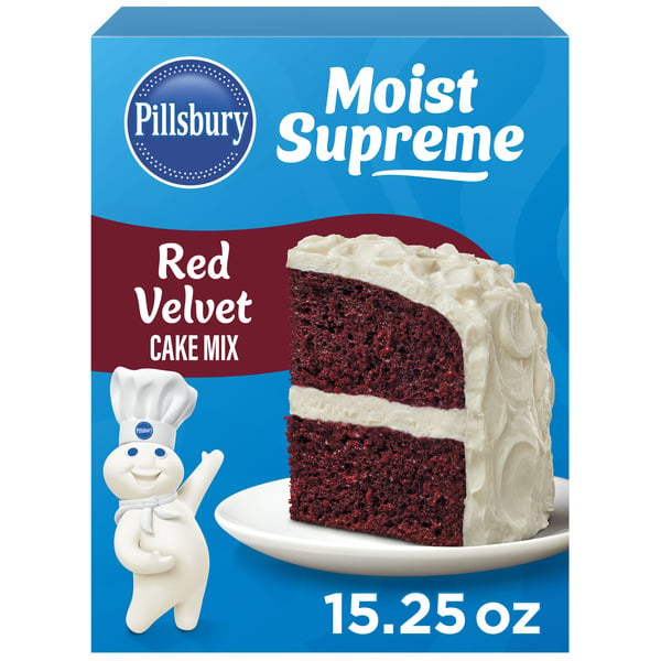 Hot Dogs, Bacon & Sausage Pillsbury Moist Supreme Red Velvet Cake Mix hero