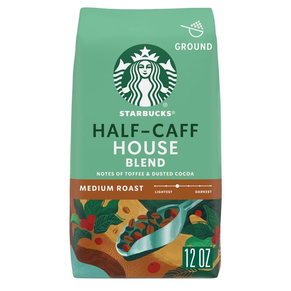 Coffee Starbucks Half-Caff Medium Roast Ground Coffee hero