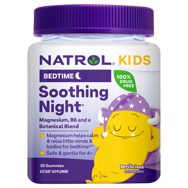 Natrol Soothing Night, Bedtime, Gummies, Berilicious hero