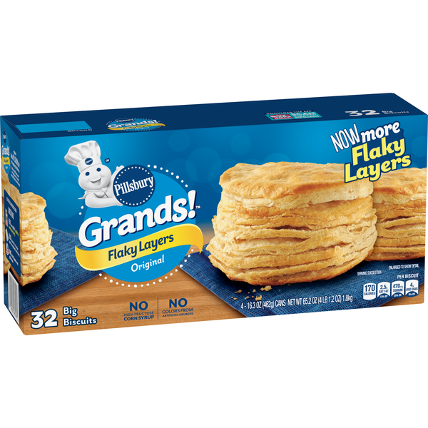 Doughs, Gelatins & Bake Mixes Pillsbury Grands! Flaky Layers Biscuits hero