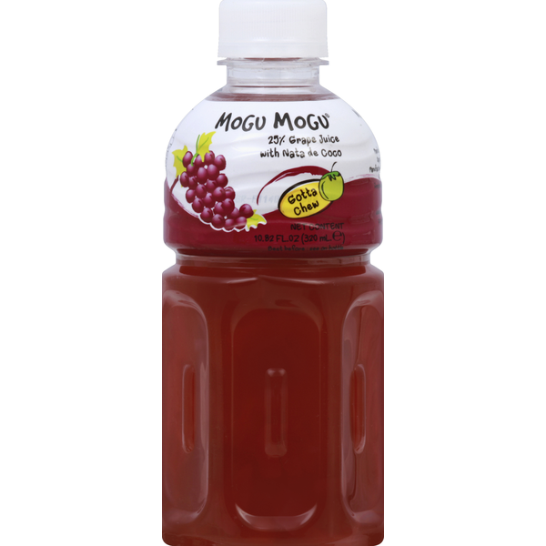 Juice & Nectars Mogu Mogu Juice, Grape, with Nata de Coco hero