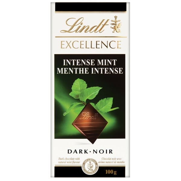 Candy & Chocolate Excellence Intense Mint Dark Chocolate Bar, 100 Grams hero