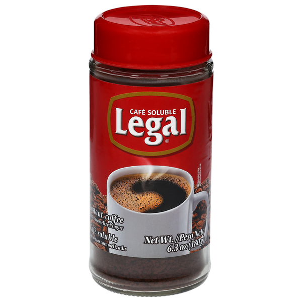 Coffee Café Legal Instant Coffee, with Caramelized Sugar hero